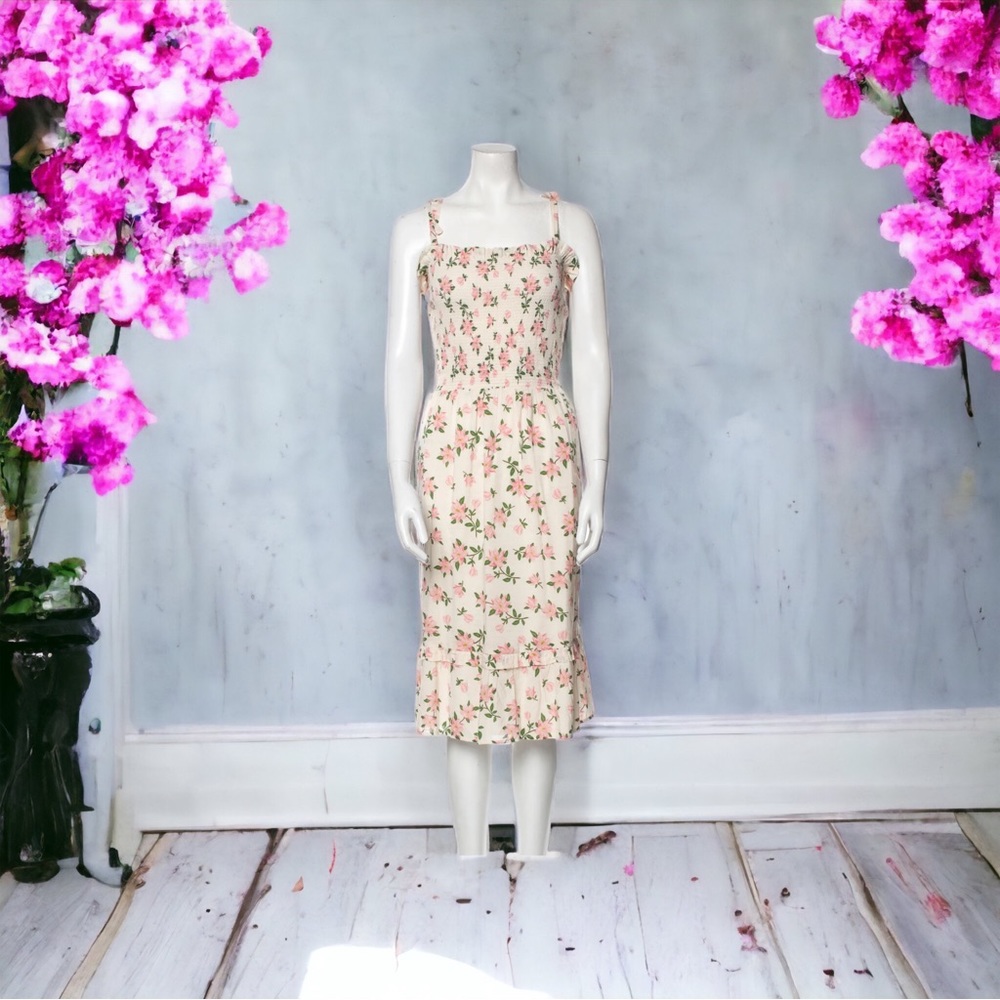Draper James Dress, Pink Floral, XL